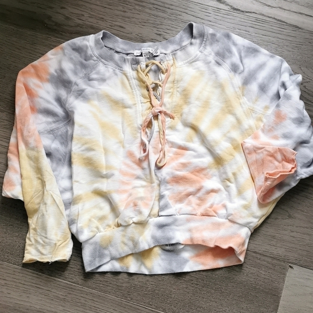 Young and Fabulous & Broke boho tie dye oversize sweater. Size XS. EUC